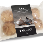 Forest Farm Logo and Black Garlic Label Design - Julie London